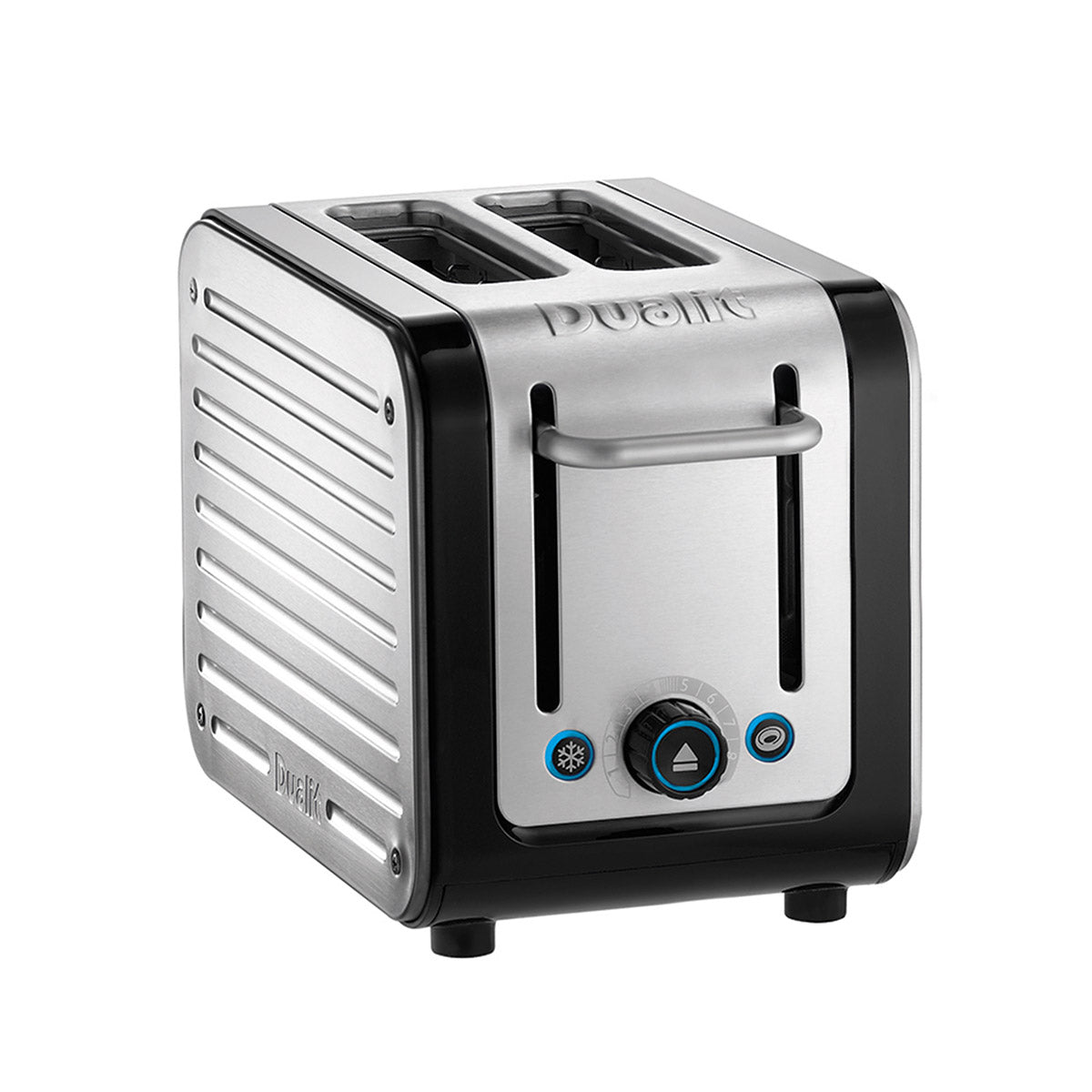 Dualit Architect 2-Slot Toaster in Black & Brushed Stainless Steel