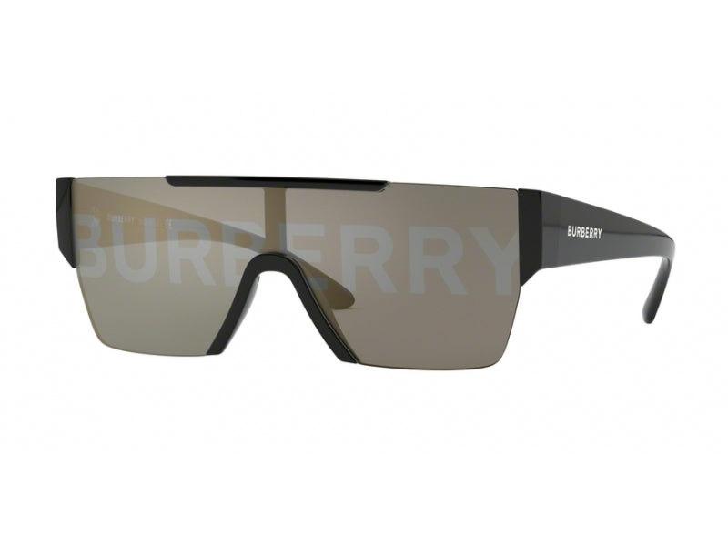 Burberry BE4291 3001/G Man Sunglasses Nylon Black Grey Squared Normal Decoration