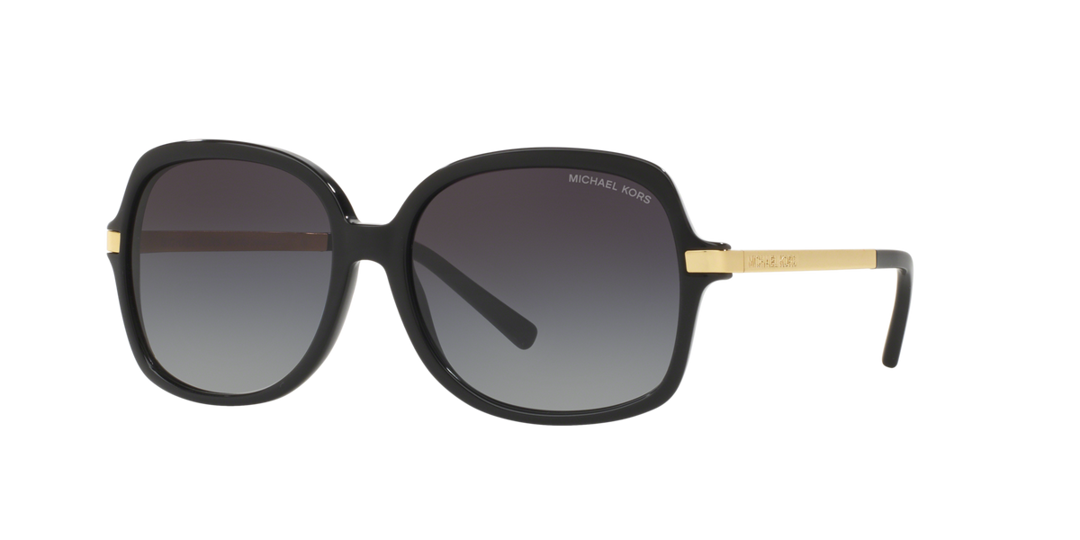 Michael Kors MK2024 ADRIANNA II 316011 Woman Sunglasses Acetate Black Grey Squared Normal Shaded