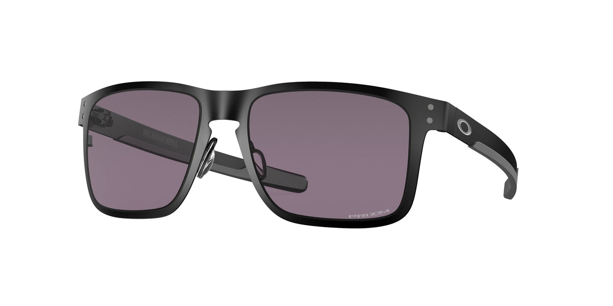 Oakley OO4123 HOLBROOK METAL 412311 Man Sunglasses Metal Black Grey Squared Normal Prizm
