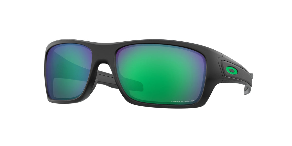 Oakley OO9263 TURBINE 926345 Man Sunglasses O_matter Black Green Squared Polarized Prizm