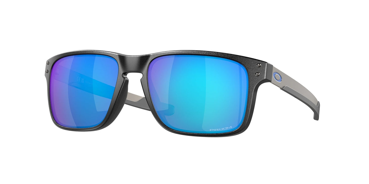 Oakley OO9384 HOLBROOK MIX 938410 Man Sunglasses Injected Grey Blue Squared Polarized Prizm