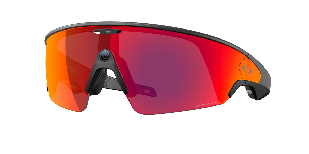 Oakley Meta OW8001 Vanguard 800101 Unisex Smart Glasses O_matter Black Violet Geometric Normal Prizm