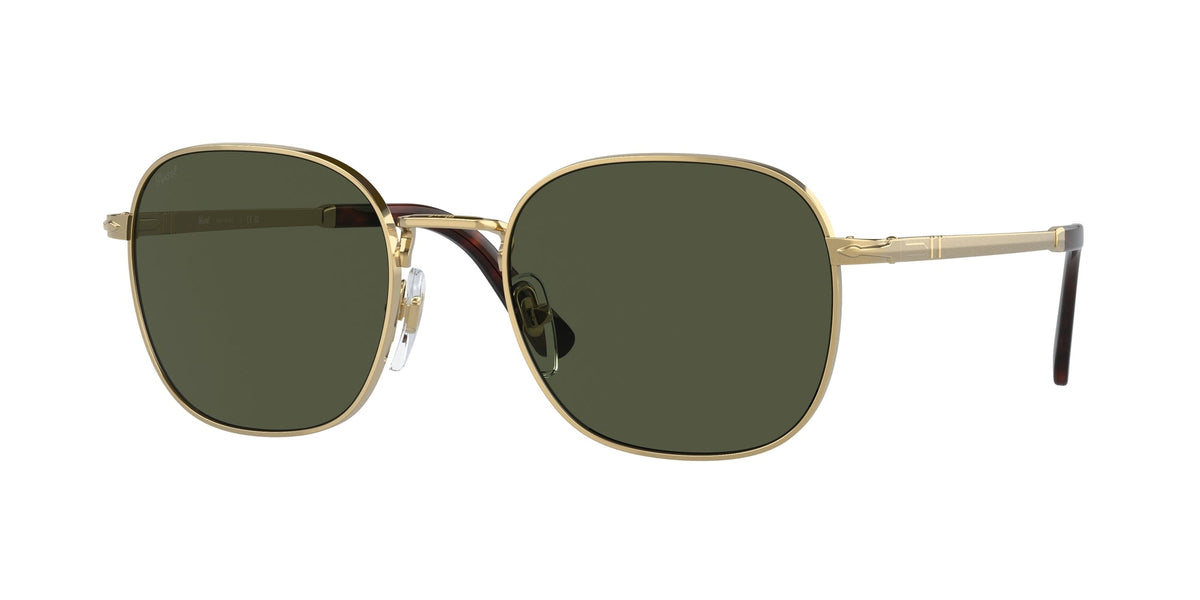 Persol PO1009S 515/31 Unisex Sunglasses Metal Gold Green Pillow Normal