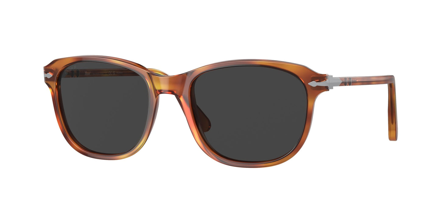 Persol PO1935S 96/48 Unisex Sunglasses Acetate Brown Grey Pillow Polarized