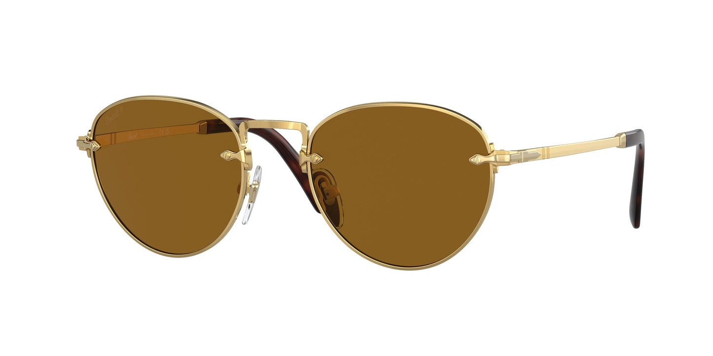 Persol PO2491S 114233 Unisex Sunglasses Plastic Gold Brown Pantos Normal