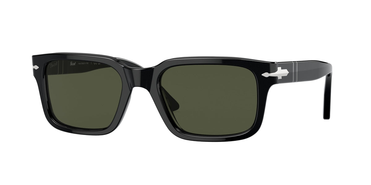 Persol PO3272S 95/31 Unisex Sunglasses Acetate Black Green Squared Normal