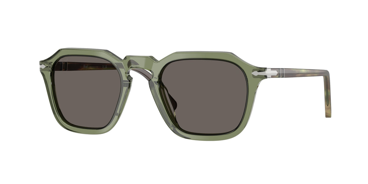 Persol PO3292S 1226B1 Unisex Sunglasses Acetate Green Grey Squared Normal