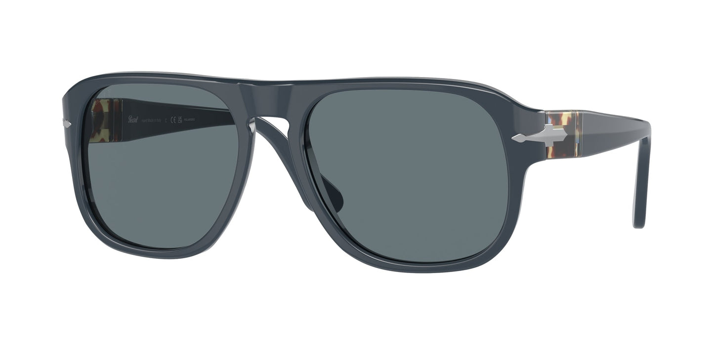 Persol PO3310S JEAN 11893R Unisex Sunglasses Acetate Blue Blue Squared Polarized