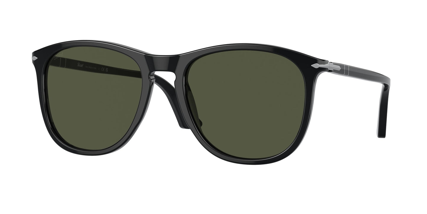Persol PO3314S 95/31 Unisex Sunglasses Acetate Black Green Pillow Normal