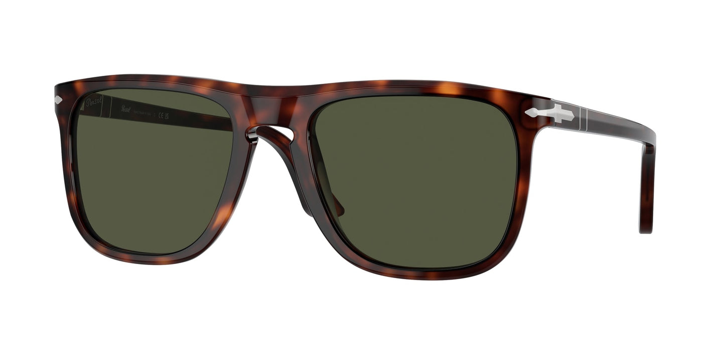 Persol PO3336S 24/31 Unisex Sunglasses Acetate Turtle Green Pilot Normal