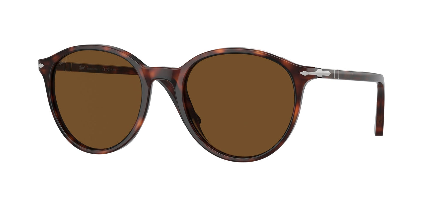 Persol PO3350S 24/57 Unisex Sunglasses Acetate Turtle Brown Pantos Polarized