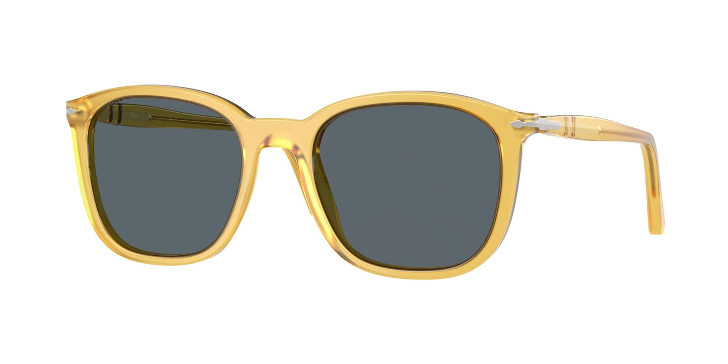 Persol PO3355S 204/R5 Unisex Sunglasses Acetate Yellow Blue Pillow Normal