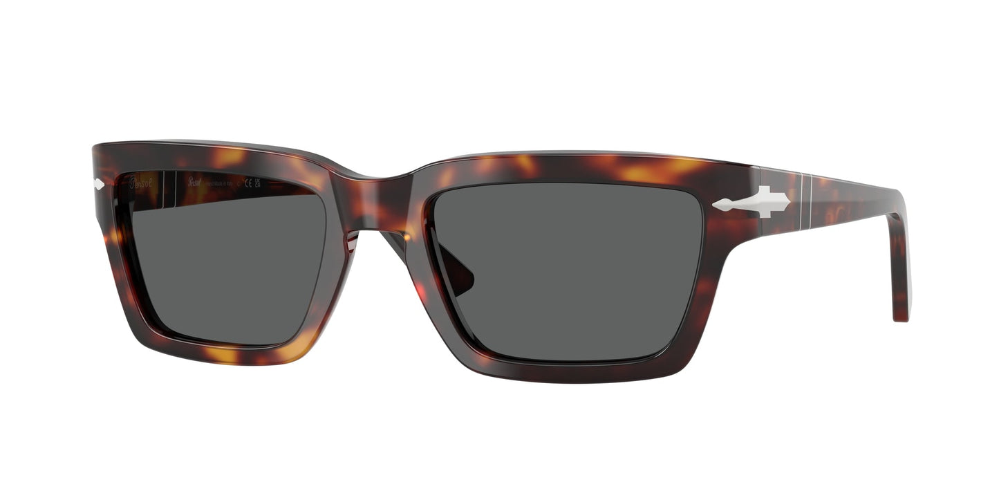 Persol PO3363S 24/B1 Man Sunglasses Acetate Turtle Grey Squared Normal