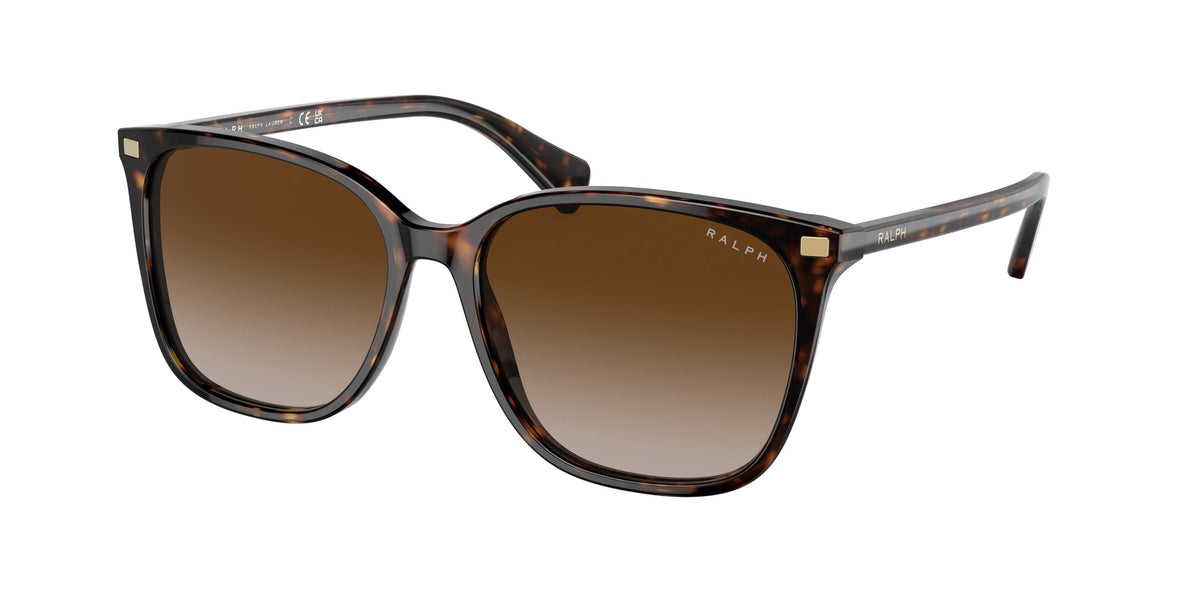 Ralph Lauren RA5293 VVCV 50033B Woman Sunglasses Acetate Turtle Brown Squared Normal Shaded