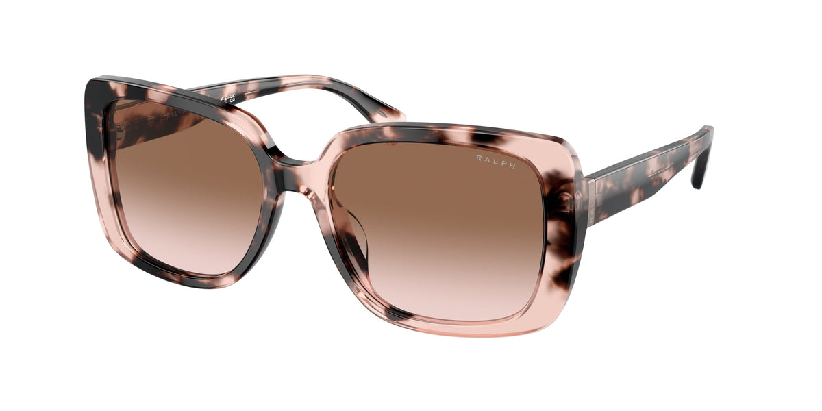 Ralph Lauren RA5298U 605813 Woman Sunglasses Acetate Pink Brown Squared Normal Shaded