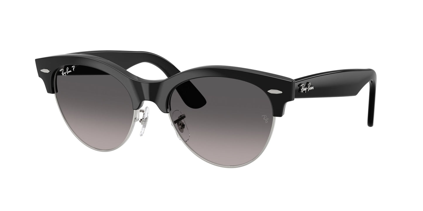 Ray - Ban RB2341 CLUBMASTER WAY 1354M3 Unisex Sunglasses Acetate Black Grey Squared Polarized Shaded