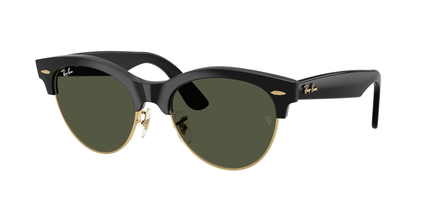 Ray - Ban RB2341 CLUBMASTER WAY 901/31 Unisex Sunglasses Acetate Black Green Squared Normal