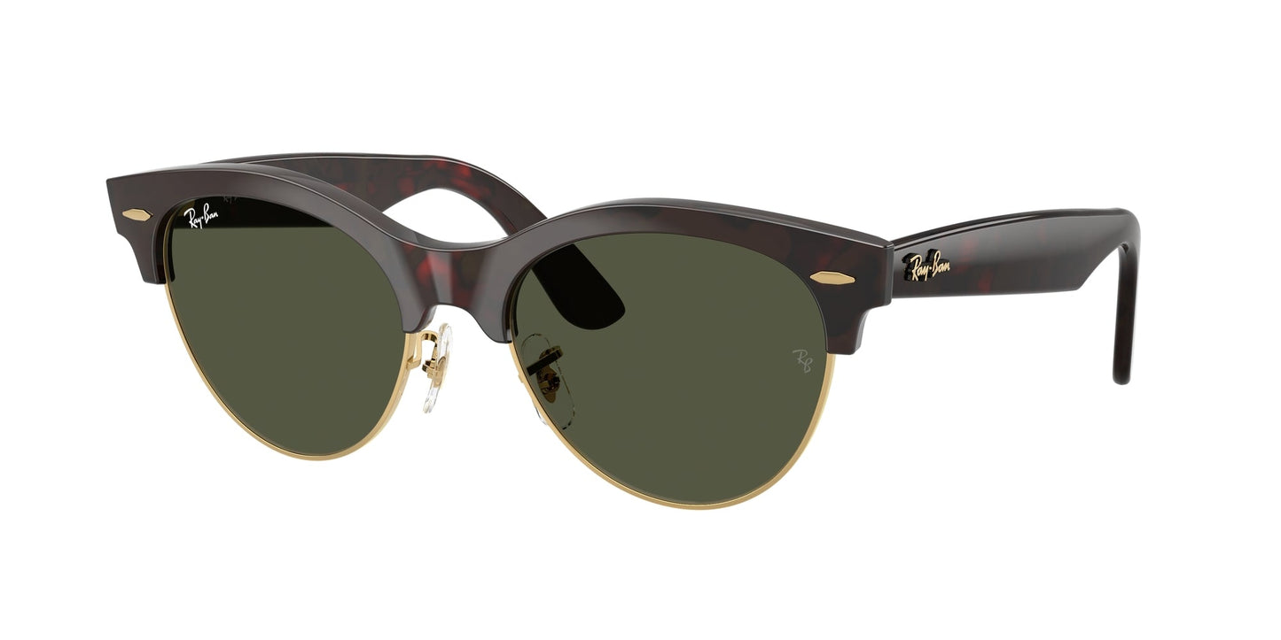 Ray - Ban RB2341 CLUBMASTER WAY 990/31 Unisex Sunglasses Acetate Havana Green Squared Normal