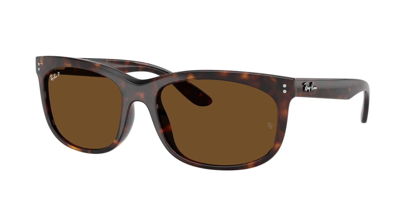 Ray - Ban RB2389 BALORETTE 902/57 Unisex Sunglasses Acetate Turtle Pillow Polarized