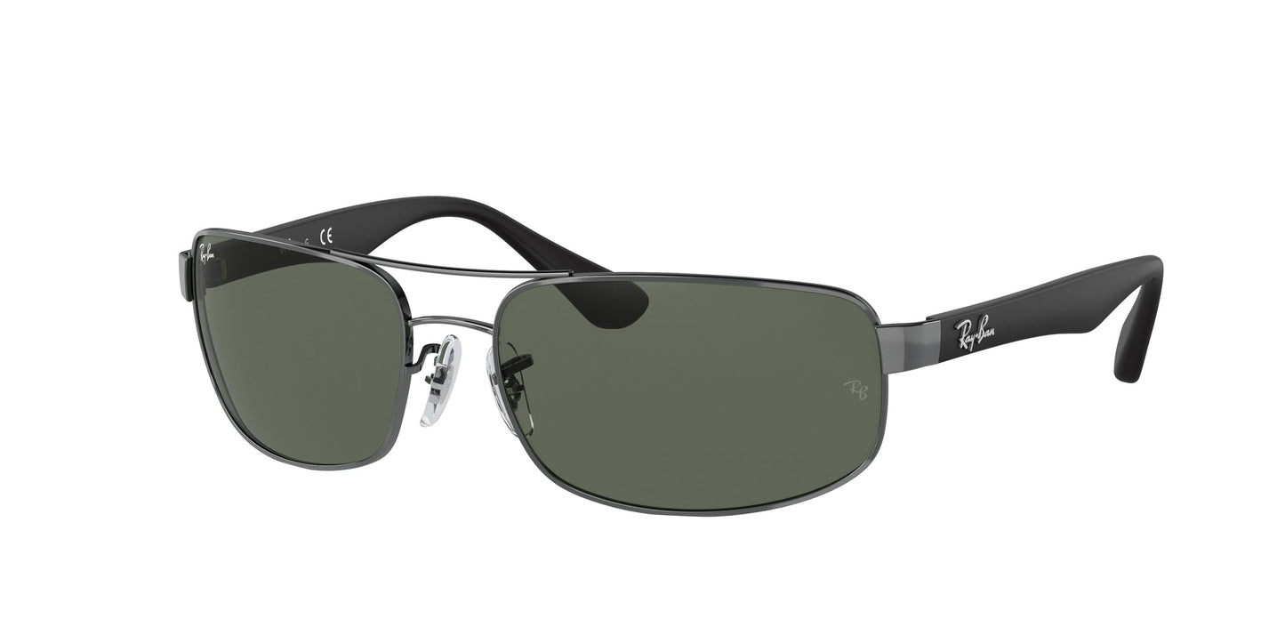 Ray - Ban RB3445 RB3445 004 Man Sunglasses Steel Grey G15 Squared Normal
