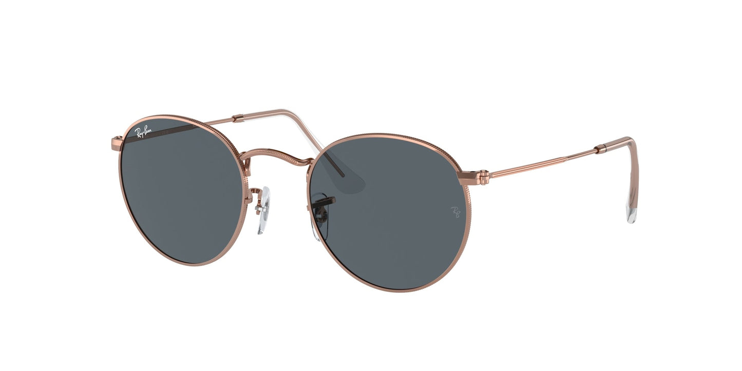 Ray - Ban RB3447 ROUND METAL 9202R5 Unisex Sunglasses Metal Gold Blue Round Normal