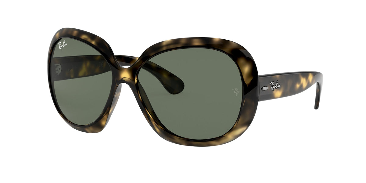 Ray - Ban RB4098 JACKIE OHH II 710/71 Woman Sunglasses Nylon Turtle Green Butterfly Normal