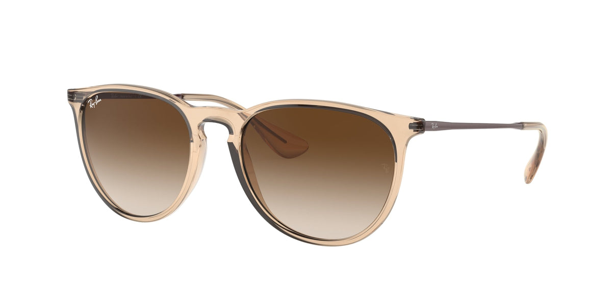 Ray - Ban RB4171 ERIKA 651413 Woman Sunglasses Injected Brown Brown Pantos Normal Shaded