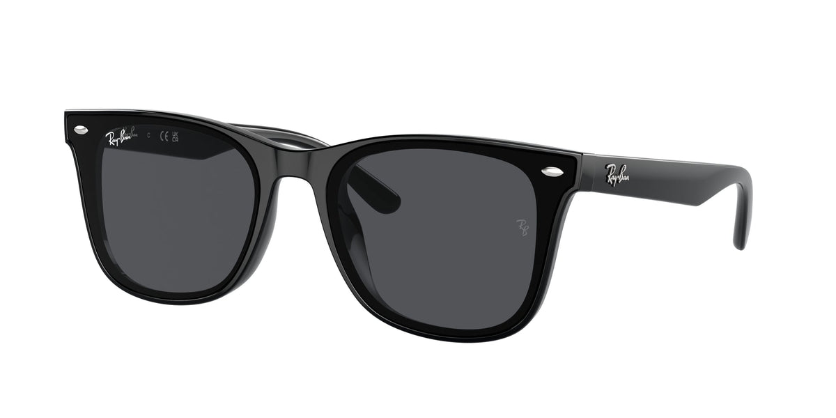 Ray - Ban RB4420 601/87 Unisex Sunglasses Injected Black Grey Squared Normal