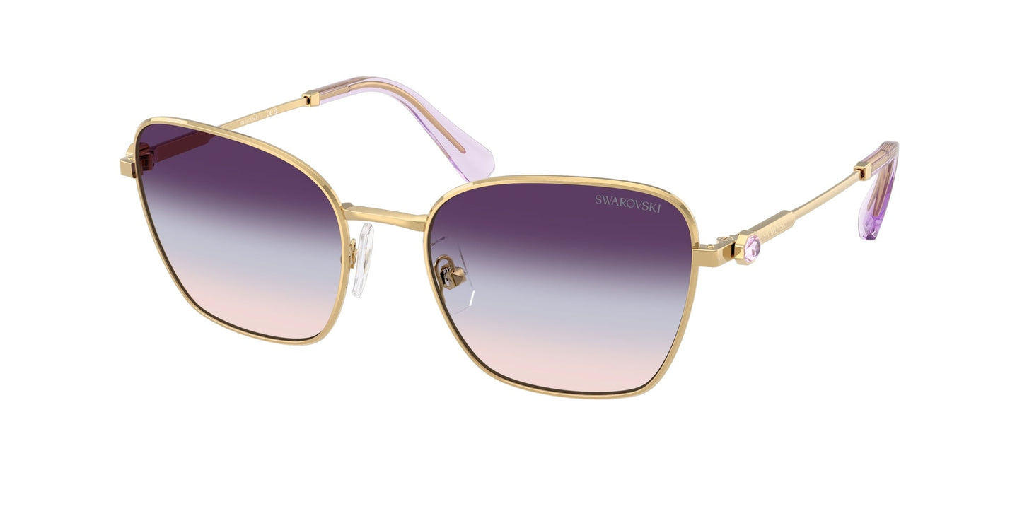 Swarovski SK7029 4036U7 Woman Sunglasses Metal Gold Pilot Normal Shaded