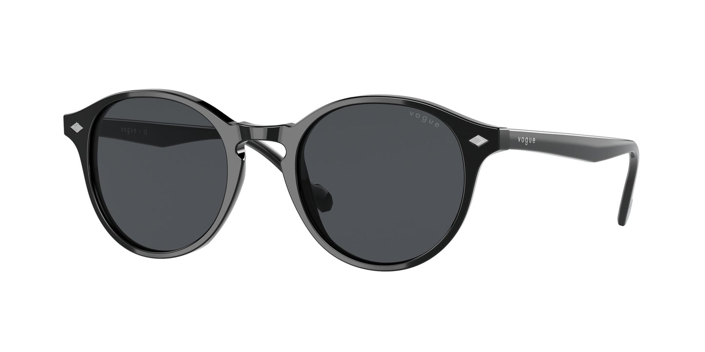 VOGUE EYEWEAR VO5327S W44/87 Man Sunglasses Acetate Black Grey Pantos Normal