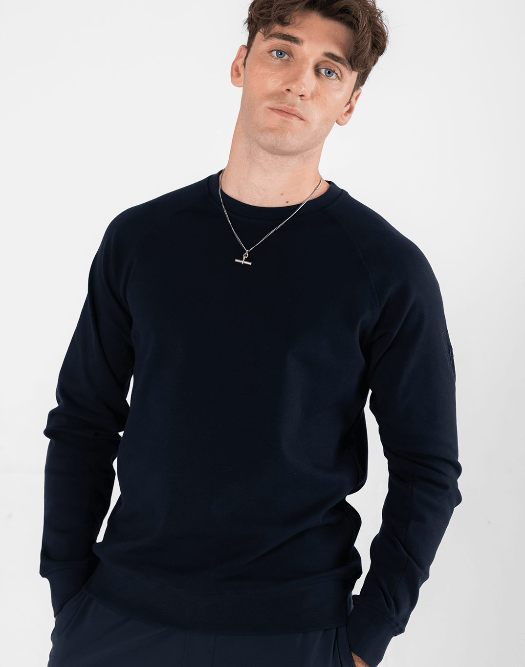 Chill Basic Crew in Obsidian Blue - Small / Obsidian Blue