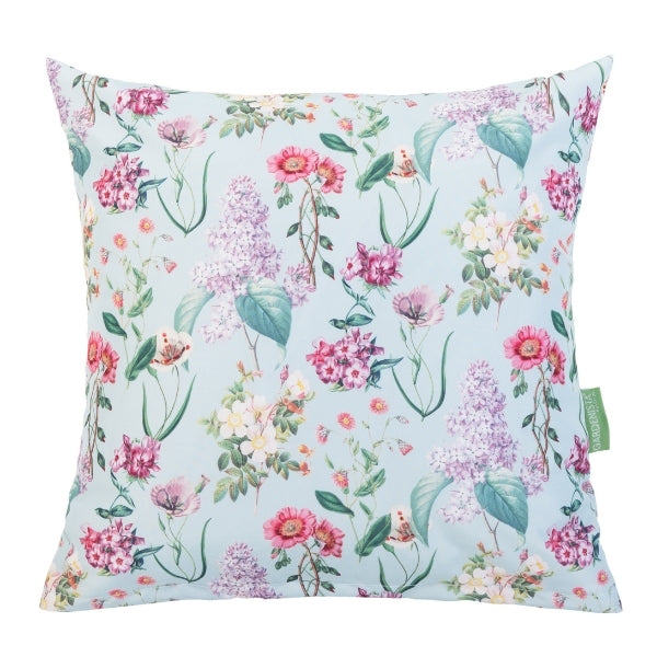 Water-Resistant Outdoor Floral Printed Scatter Cushion | Garden Decorative Pillow - Meadow Blue