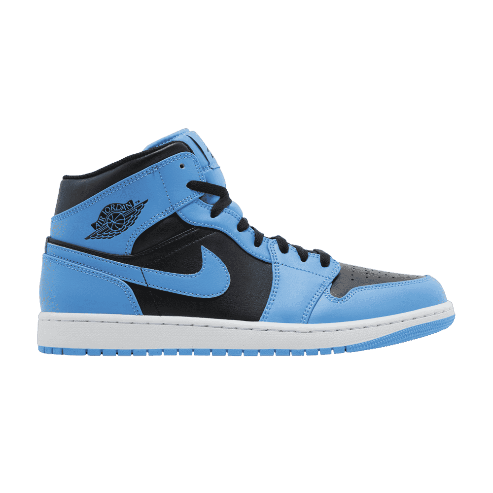 Air Jordan 1 Mid University Blue Black - 40 / Standard