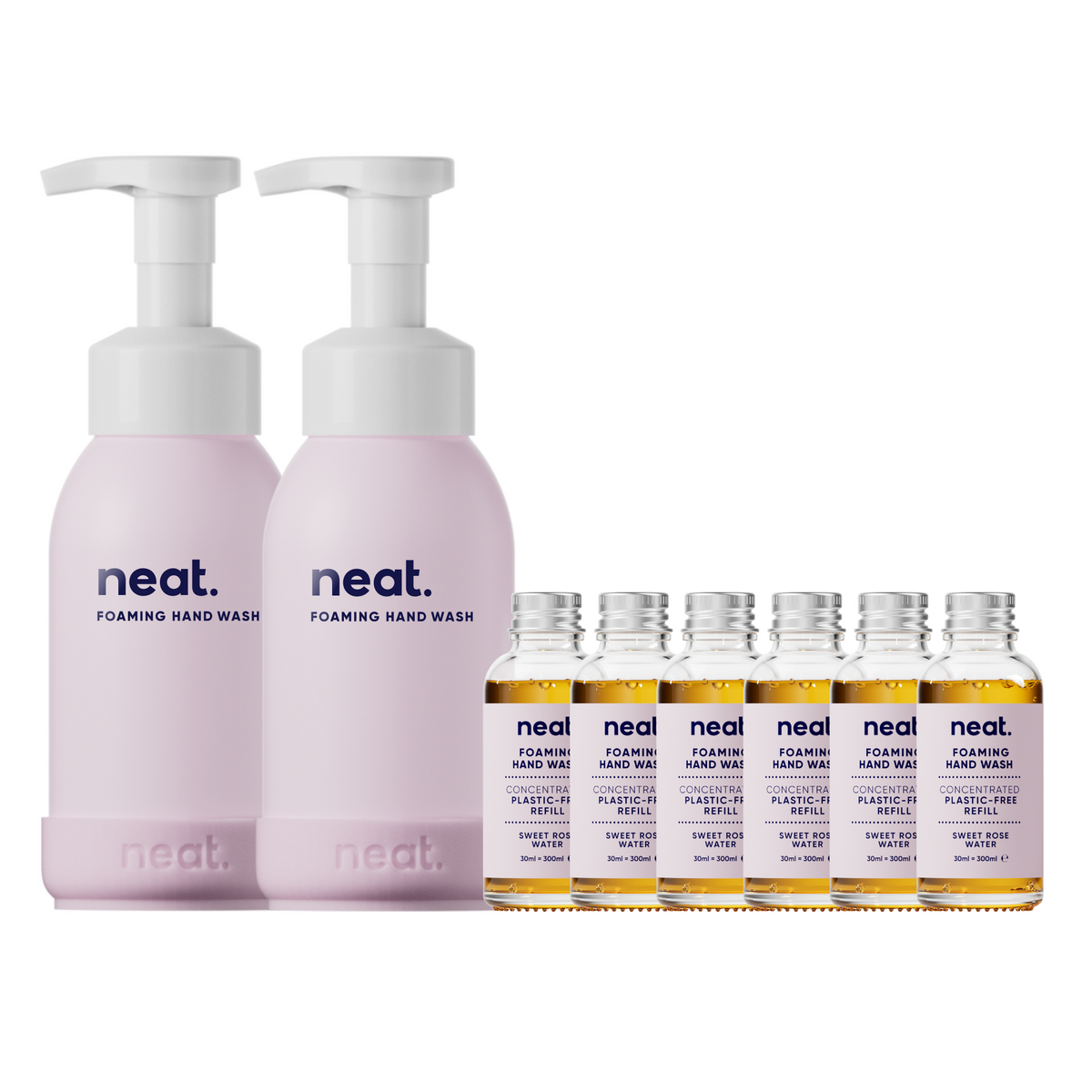 Neat Foaming Hand Wash Bundle, Sweet Rose Water