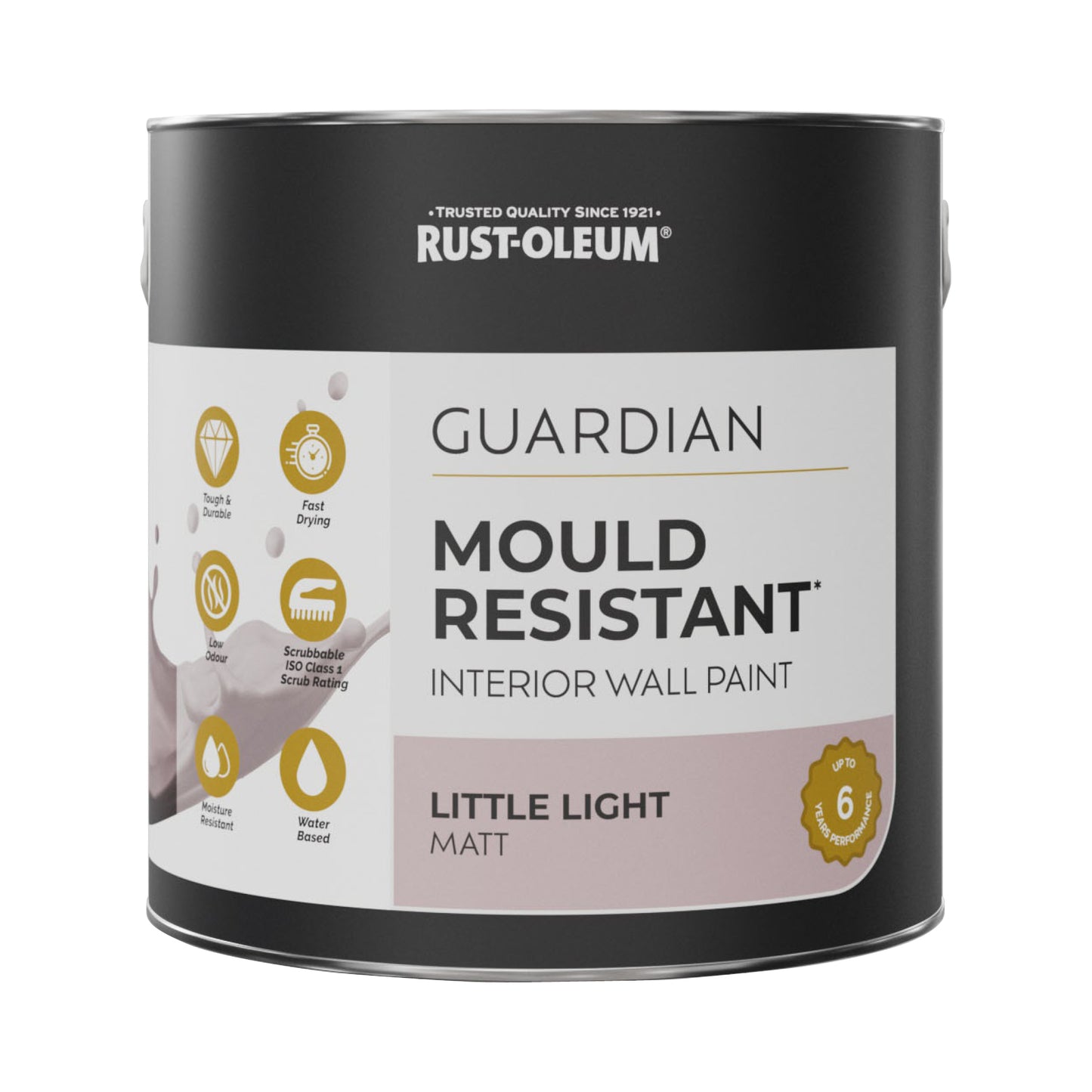 Guardian Mould Resistant Pink Interior Wall Paint - Little Light 2.5L