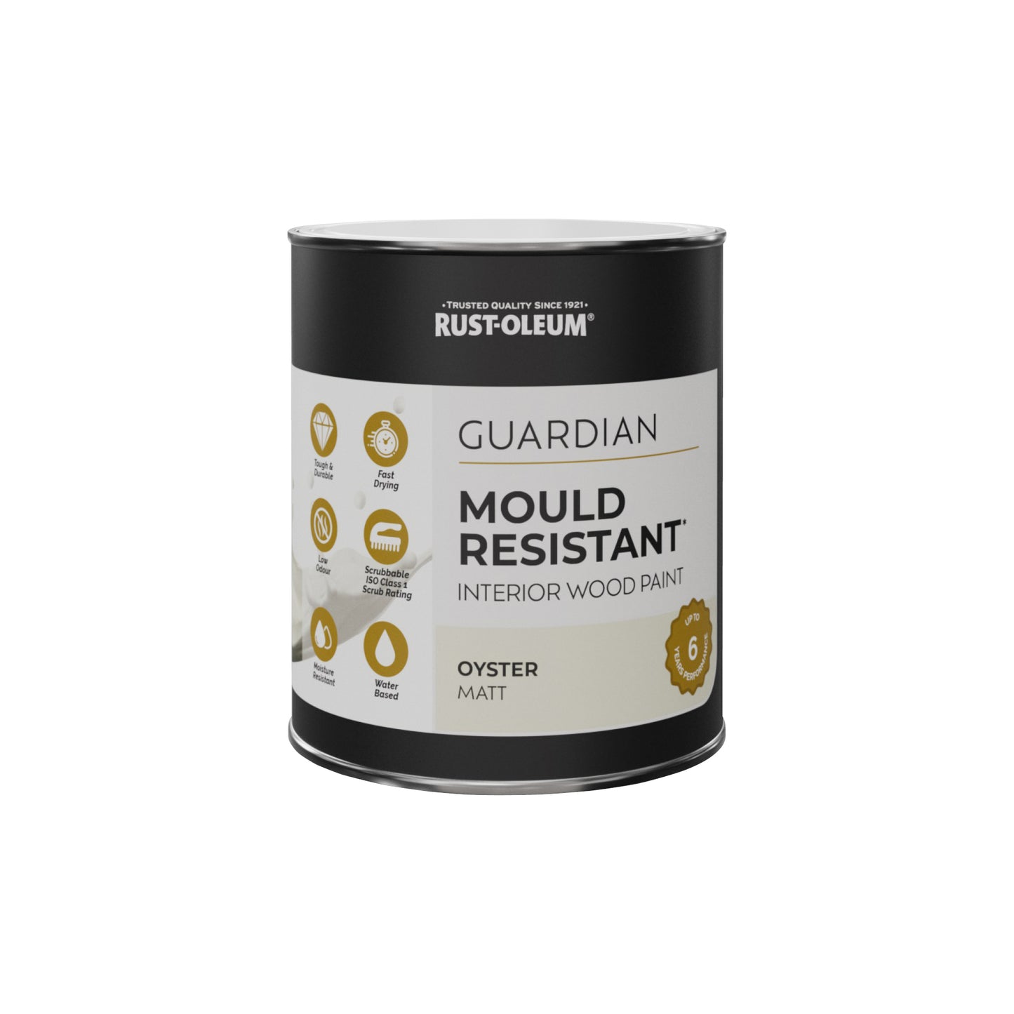 Guardian Mould Resistant Beige Matt Interior Wood Paint - Oyster 750ml
