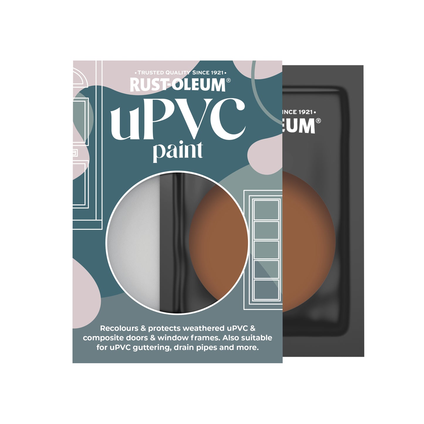 Rust-Oleum Orange Satin uPVC Paint - Terracotta 10ml