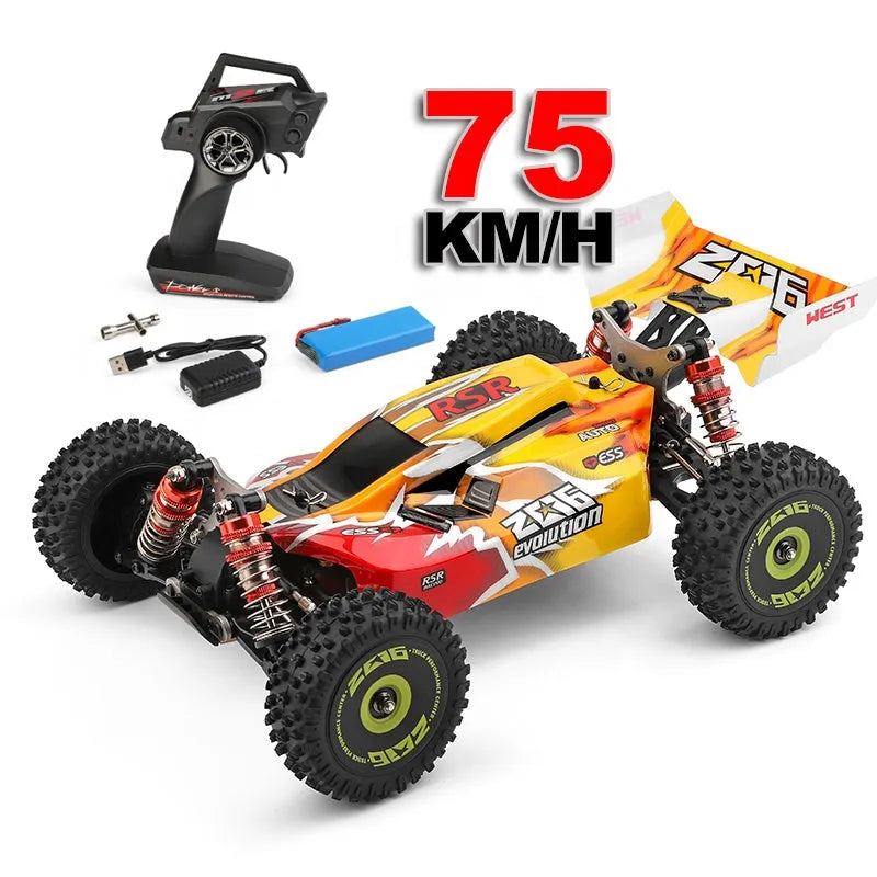 Wltoys 144010 1/14 Scale 2.4G 4WD Brushless 70km/h High Speed Racing Buggy - US Only