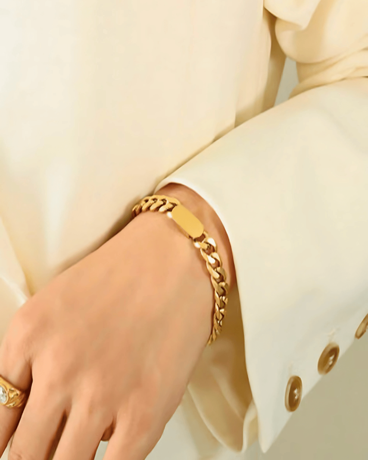 18K Gold Chain Bracelet - MASON CHUNKY CHAIN™ To Be Elegant