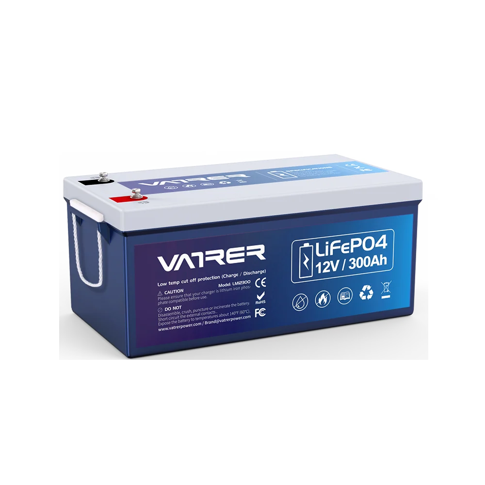 Vatrer 12V 300Ah Low Temp Cutoff LiFePO4 Lithium Battery EU - 1 PACK