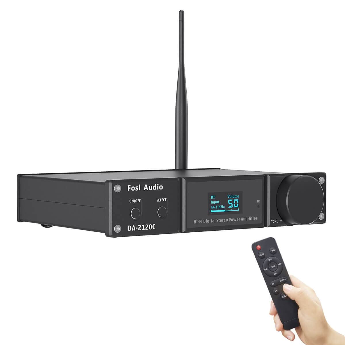 DA2120C 2.1-Channel Wireless DAC Amplifier with EQ Control | 120W×2 @ 4Ω Max Output