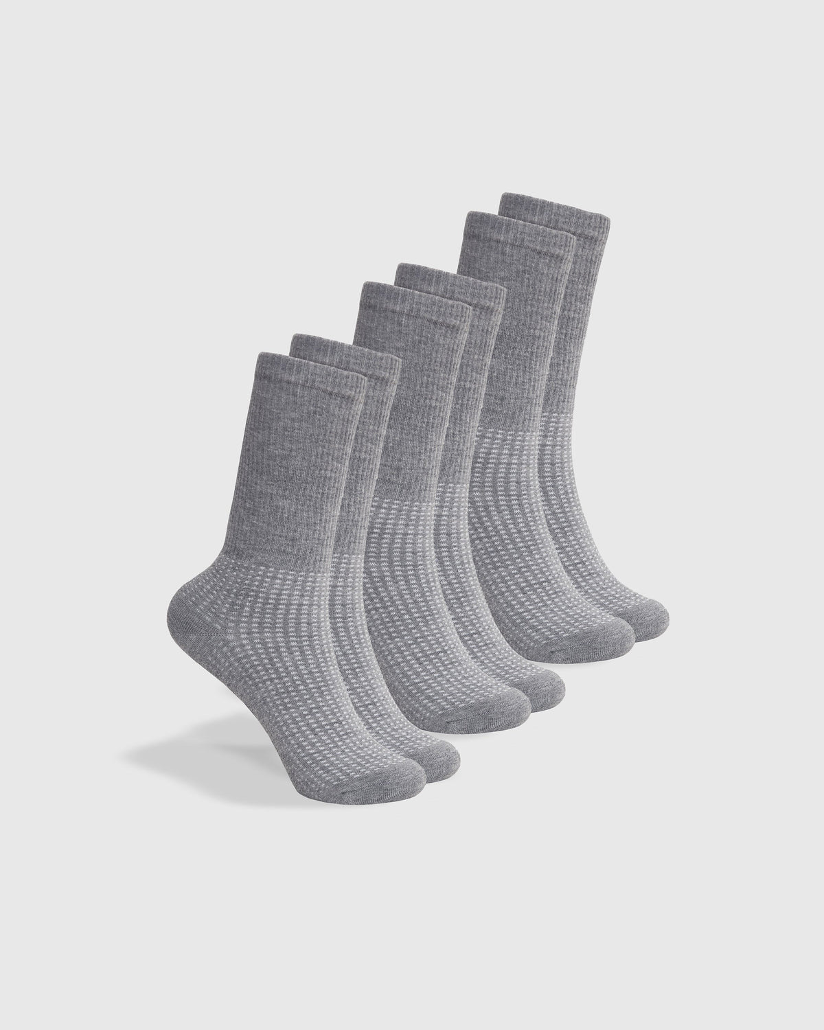 True Classic Heather Gray Active Crew Socks 3-Pack | Medium