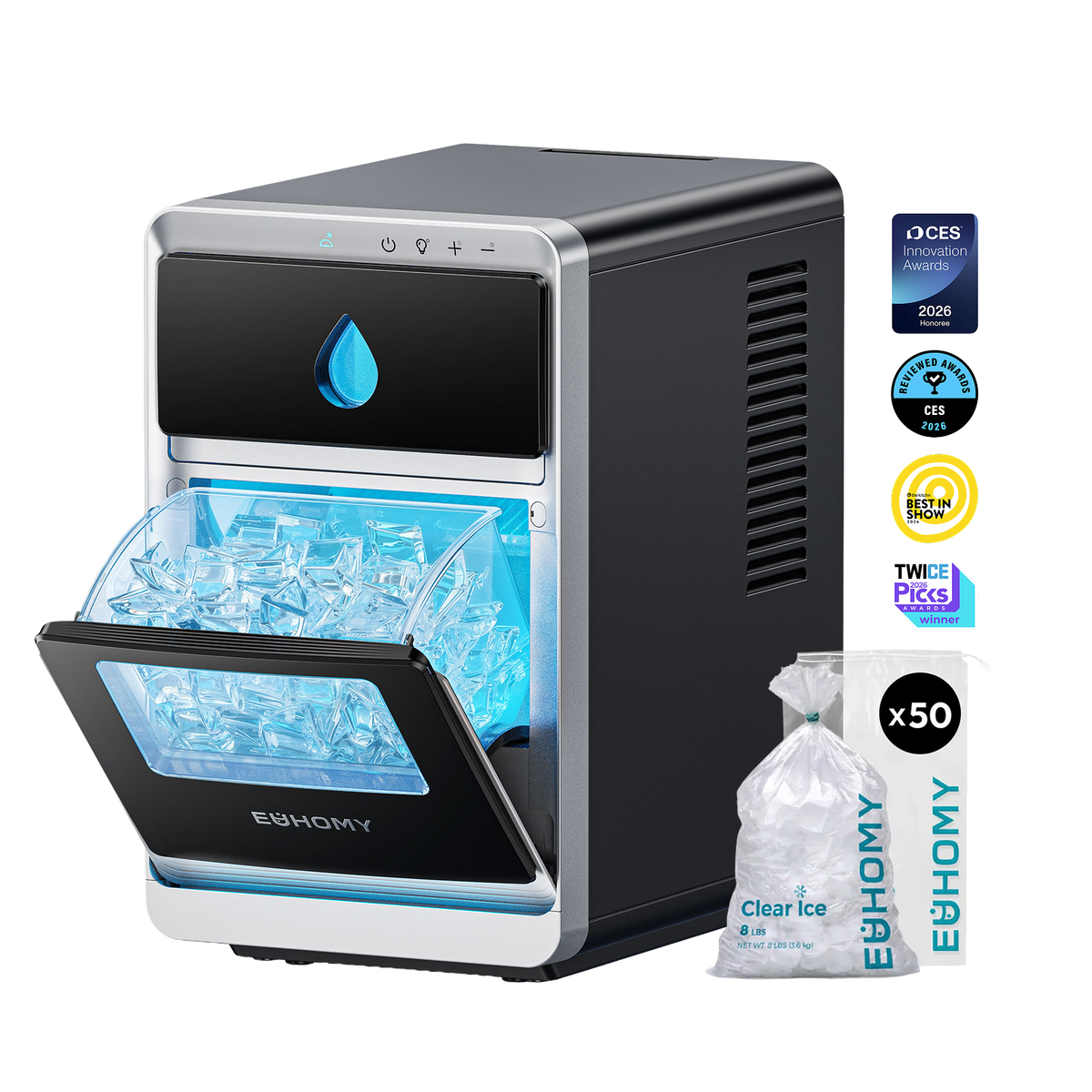 Euhomy Luna Series Crescent Ice Maker (LunaArc & Luna Pro) - LunaArc (Without APP Control)