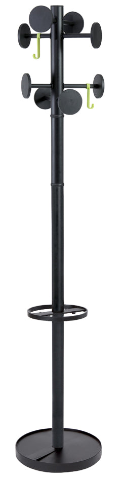 ALBA Garderobenständer , STAN3, , 8 Haken, schwarz