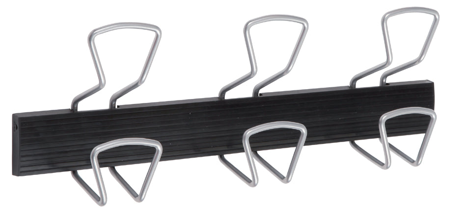 ALBA Wandgarderobe , PRO3, , 3 Haken, grau/schwarz
