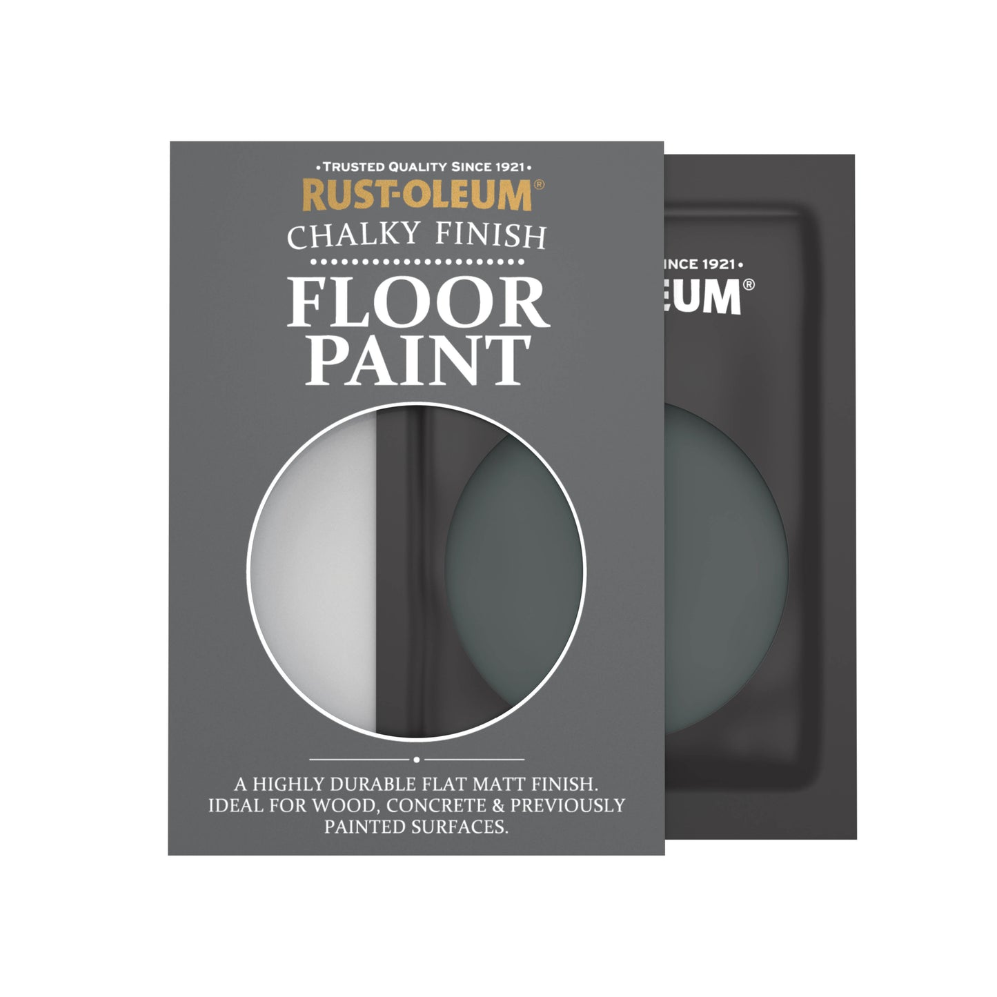 Rust-Oleum Black Chalky Floor Wood & Concrete Paint - Black Sand 10ml