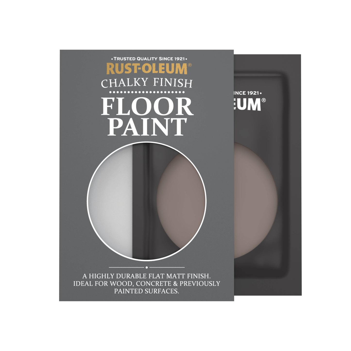 Rust-Oleum Brown Chalky Floor Wood & Concrete Paint - River's Edge 10ml