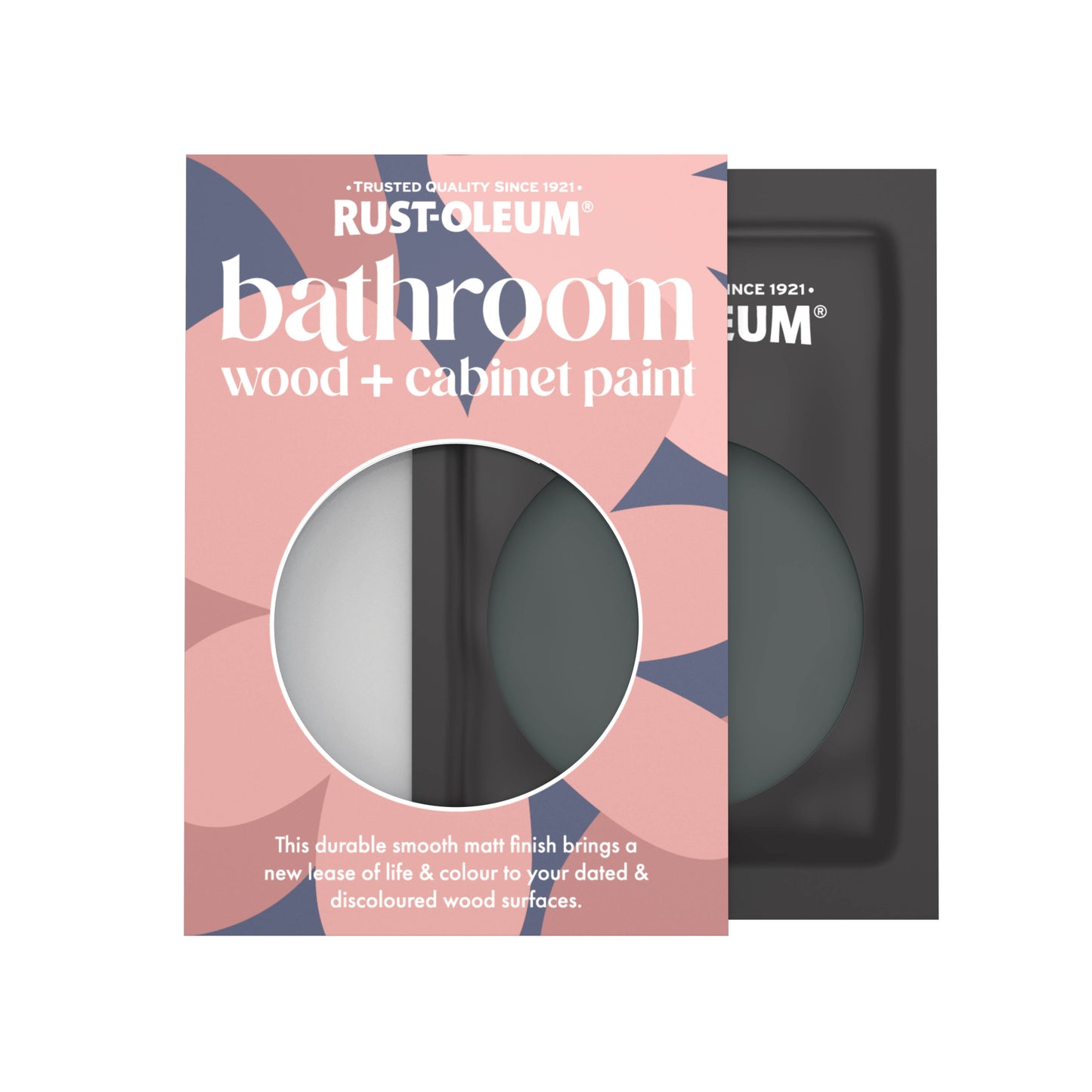 Rust-Oleum Black Matt Bathroom Wood & Cabinet Paint - Black Sand 10ml