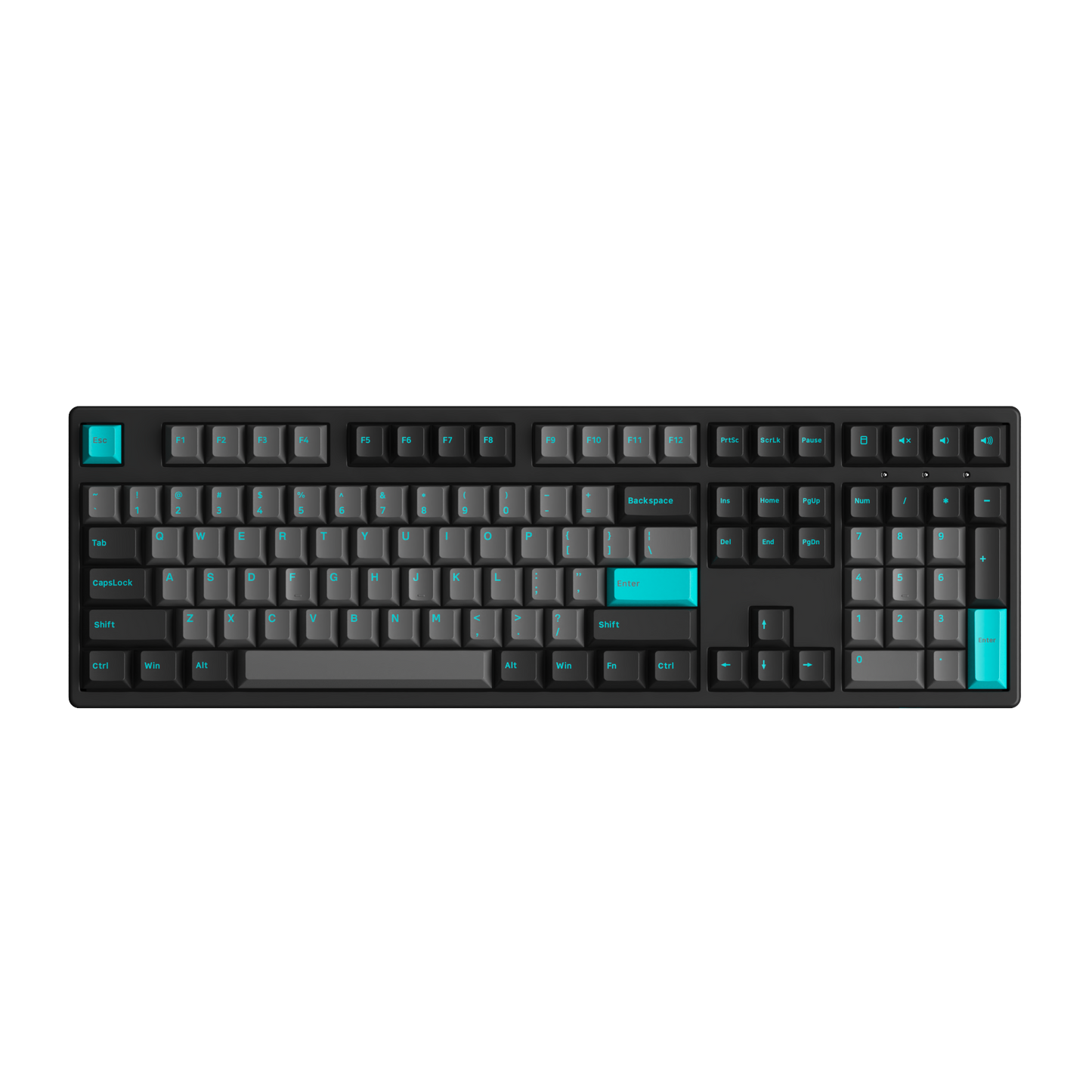 Black & Cyan 3108 Plus - Akko CS Wine Red